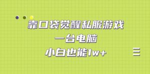 靠口袋觉醒私服游戏，一台电脑，小白也能1w+（教程+工具+资料）