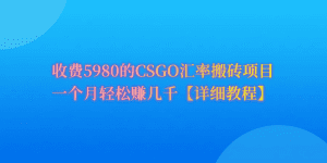 CSGO装备搬砖，月综合收益率高达60%，你也可以！