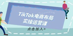 TikTok电商布局实操运营课：从新手到精通，成为TikTok带货运营高手