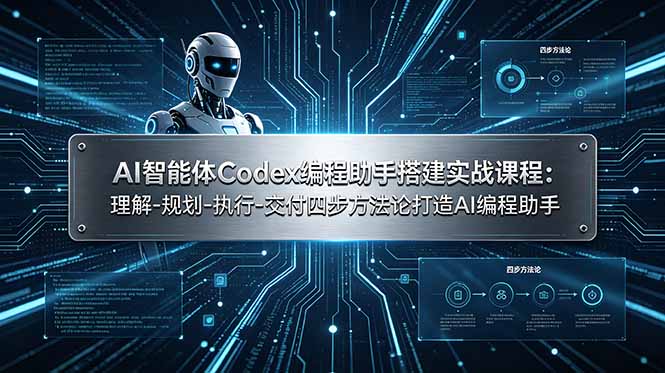 AI智能体Codex编程助手搭建实战课程：理解-规划-执行-交付四步方法论打造AI编程助手-娜娜项目网