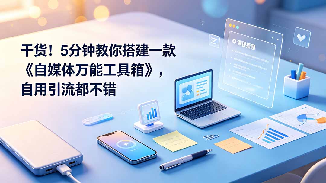 干货！5分钟教你搭建一款《自媒体万能工具箱》，自用引流都不错-娜娜项目网