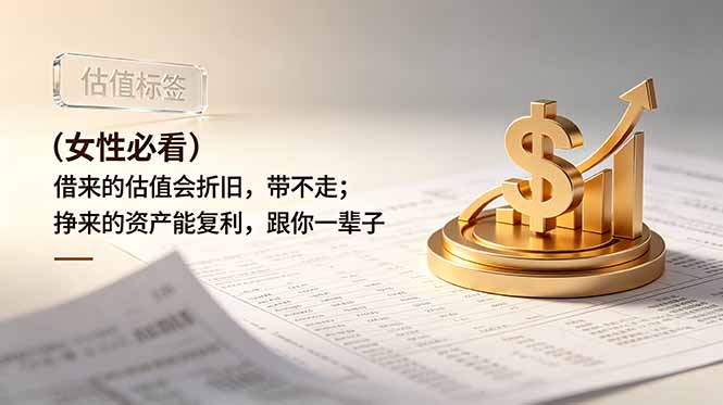 付费文章：（女性必看）借来的估值会折旧，带不走；挣来的资产能复利，跟你一辈子-娜娜项目网