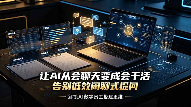 让AI从会聊天变成会干活,告别低效闲聊式提问,解锁AI数字员工搭建思维-娜娜项目网