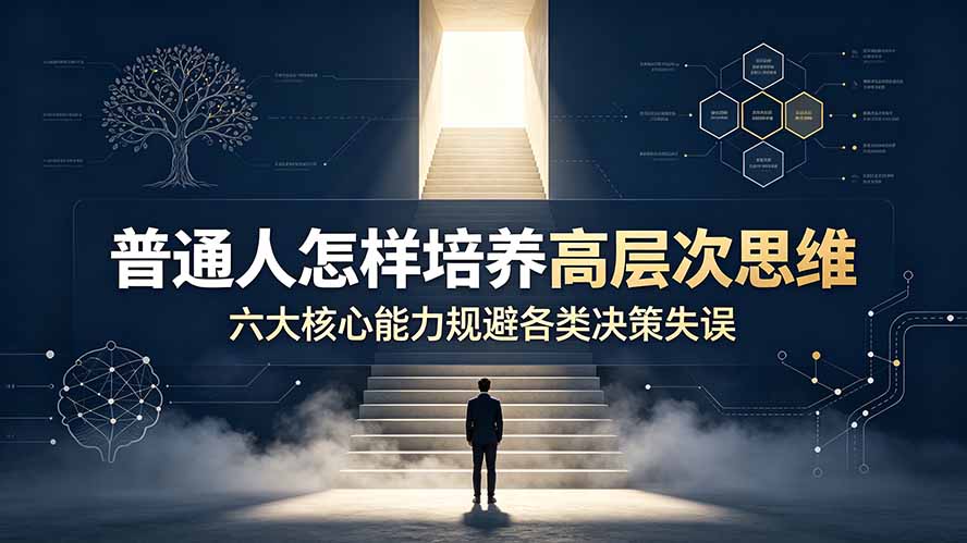 付费文章：普通人怎样培养高层次思维，六大核心能力规避各类决策失误-娜娜项目网