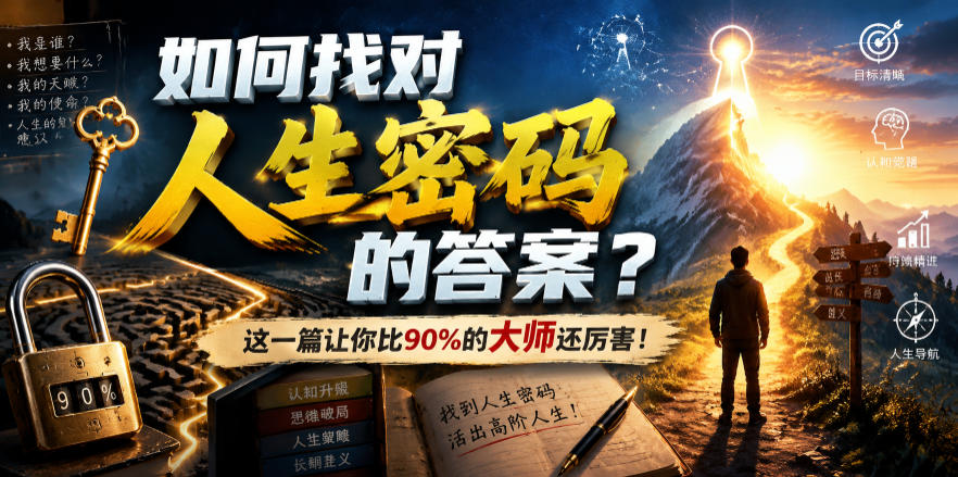 付费文章:如何找对人生密码的答案?这一篇让你比90%的大师还厉害!-娜娜项目网