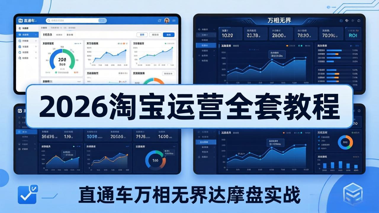 2026淘宝运营全套教程(更新7月)，直通车万相无界达摩盘实战，从基础到进阶提升流量转化-娜娜项目网
