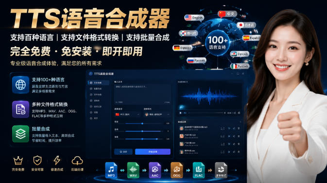 最新TTS配音,支持批量,支持文件格式转换,功能超多-娜娜项目网
