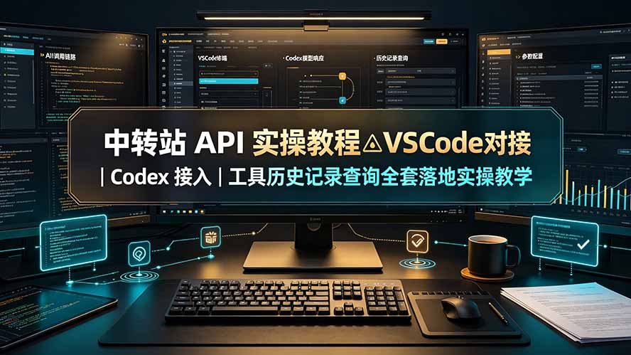 中转站 API 实操教程△VSCode 对接|Codex 接入|工具历史记录查询全套落地实操教学-娜娜项目网