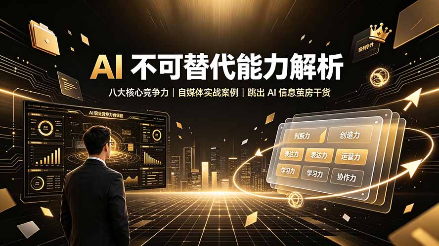 付费文章:AI 不可替代能力解析▸八大核心竞争力|自媒体实战案例|跳出 AI 信息茧房干货-娜娜项目网