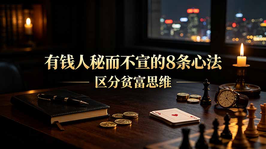 付费文章:有钱人秘而不宣的8条心法|区分贫富思维-娜娜项目网