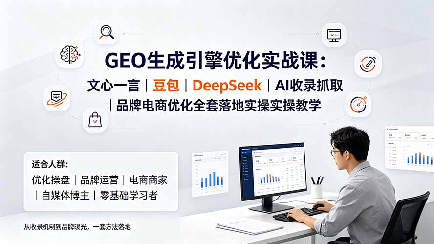 GEO生成引擎优化实战课:文心一言|豆包|DeepSeek|AI收录抓取|品牌电商优化全套落地实操教学-娜娜项目网