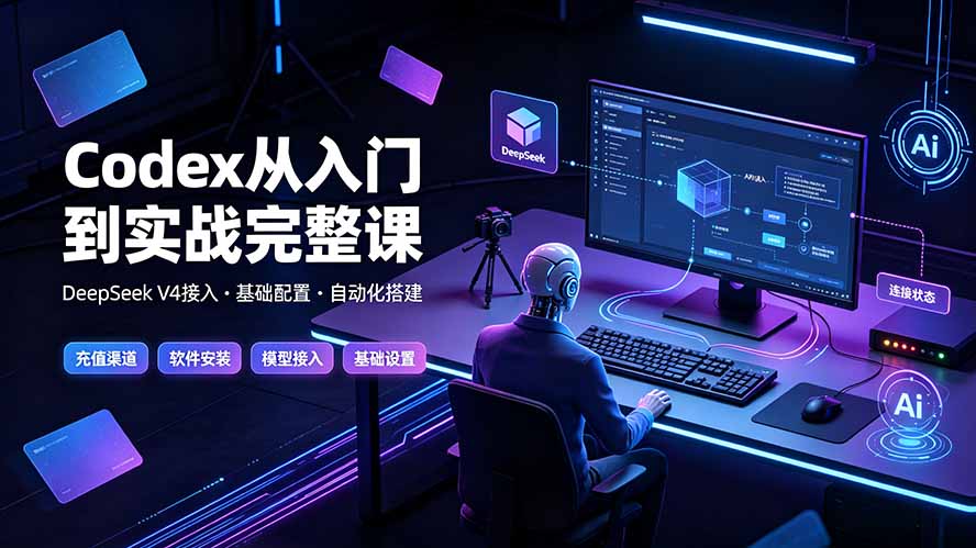 Codex从入门到实战完整课|充值·安装·接入DeepSeek,记忆·插件·Skill·CLI·MCP全拆解-娜娜项目网