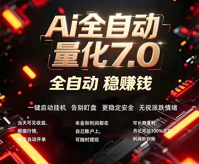 EA黄金量化7.0 ,24小时全自动挣美金,小白轻松操作,日入1000+-娜娜项目网