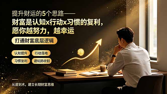 付费文章:提升财运的5个思路——财富是认知x行动x习惯的复利,愿你越努力,越幸运-娜娜项目网