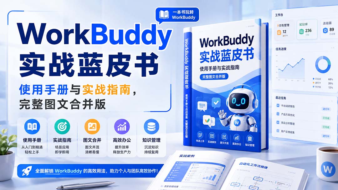 WorkBuddy实战蓝皮书,使用手册与实战指南,完整图文合并版-娜娜项目网