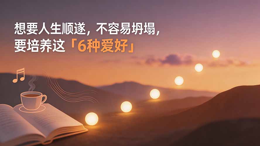 付费文章：想要人生顺遂，不容易坍塌，要培养这6种爱好-娜娜项目网