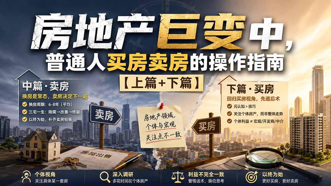 付费文章:房地产巨变中,普通人买房卖房的操作指南【上篇+下篇】-娜娜项目网