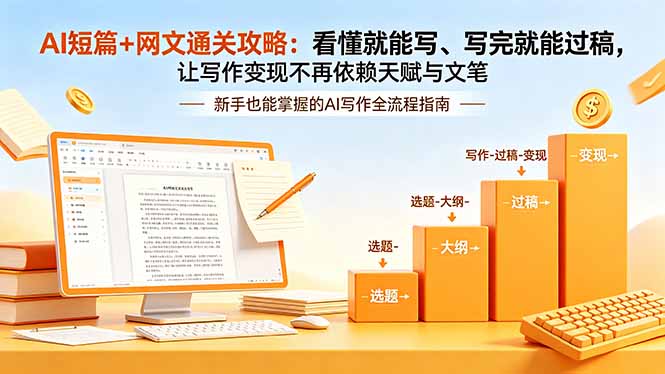 AI短篇+网文通关攻略-更新：看懂就能写、写完就能过稿，让写作变现不再依赖天赋与文笔-娜娜项目网
