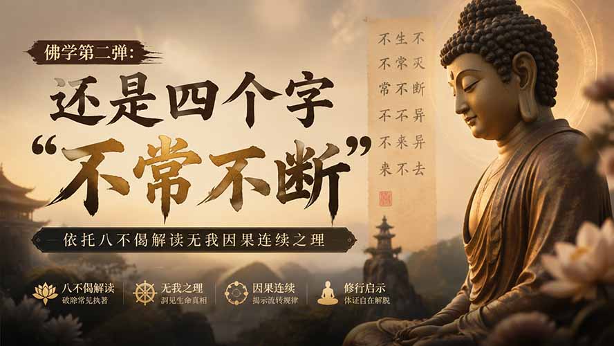 付费文章:佛学第二弹:还是四个字“不常不断”依托八不偈解读无我因果连续之理-娜娜项目网