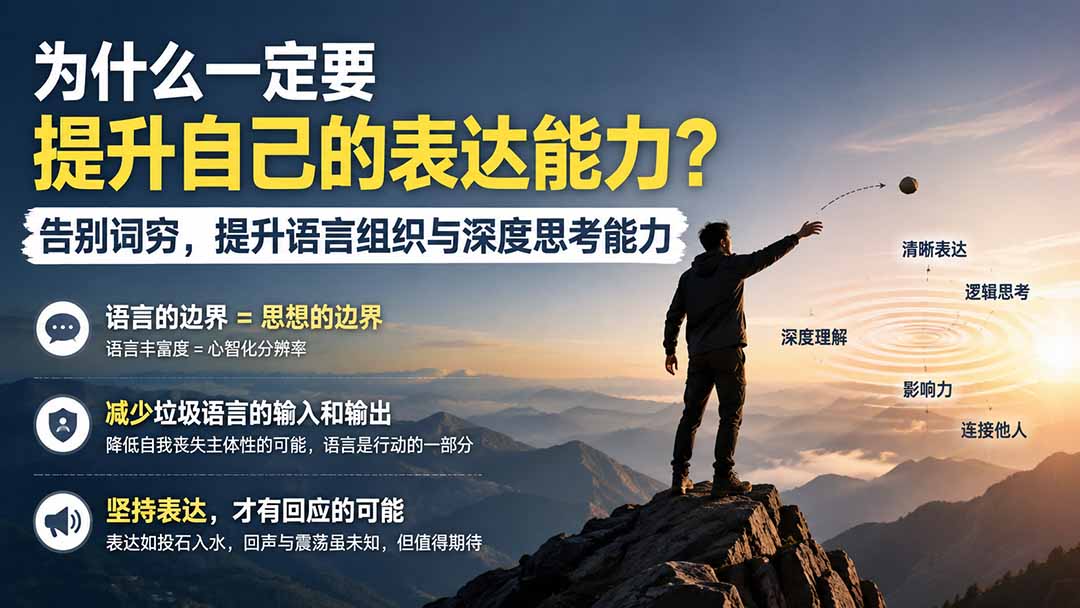 付费文章:为什么一定要提升自己的表达能力?告别词穷,提升语言组织与深度思考能力-娜娜项目网