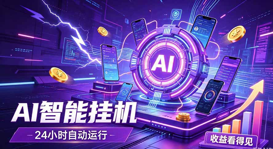 AI智能广告挂机,躺赚新模式 设备托管运行,解放双手持续变现-娜娜项目网