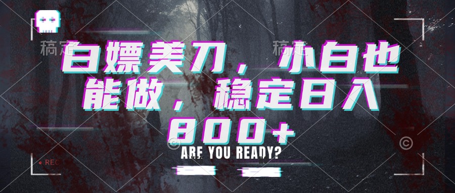 白嫖美刀,小白也能做,稳定日入800+-娜娜项目网