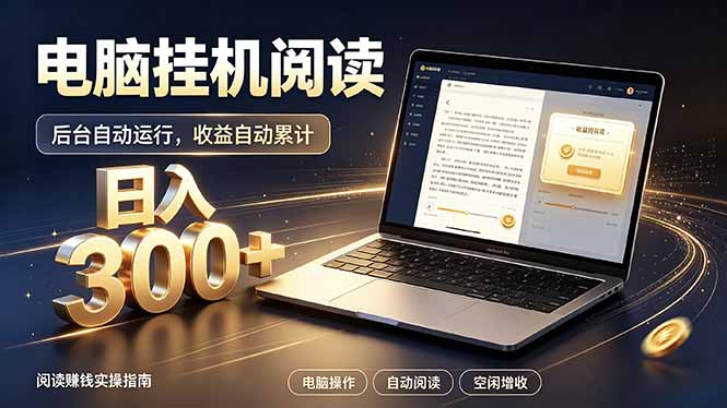 看小说也有收益?自动化流程,轻松日入300+-娜娜项目网