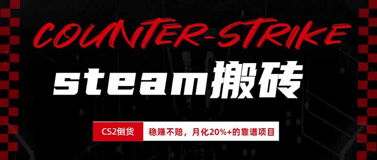 steam搬砖，倒卖cs2饰品，达到月化20%+的收益，真正的靠谱可落地长期项目-娜娜项目网