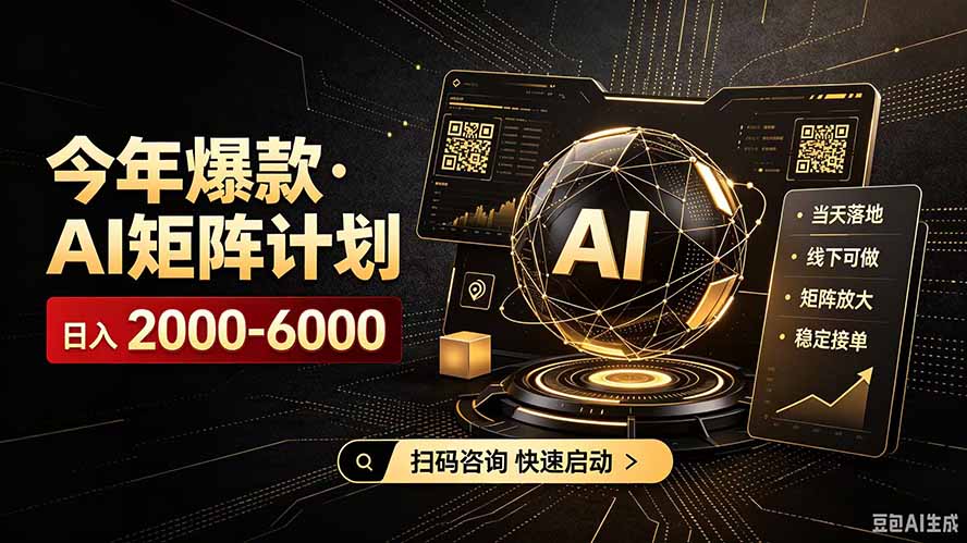 AI矩阵计划!日收益3000-8000+,项目绿色长久,安全合规靠谱,可批量放大。扶持工作室和分公司-娜娜项目网