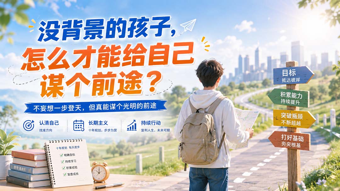 付费文章:没背景的孩子,怎么才能给自己谋个前途?-娜娜项目网