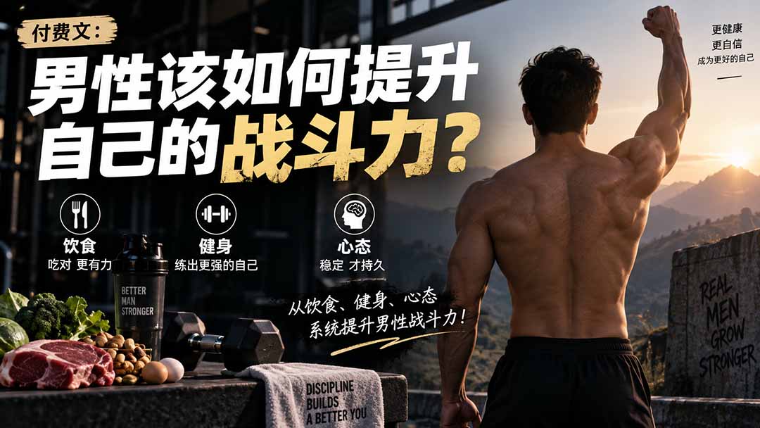 付费文章：男性该如何提升自己的战斗力？-娜娜项目网