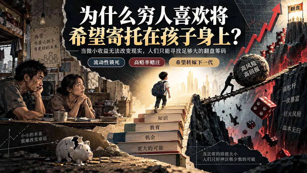 社群精品文章:为什么穷人喜欢将希望寄托在孩子身上?-娜娜项目网