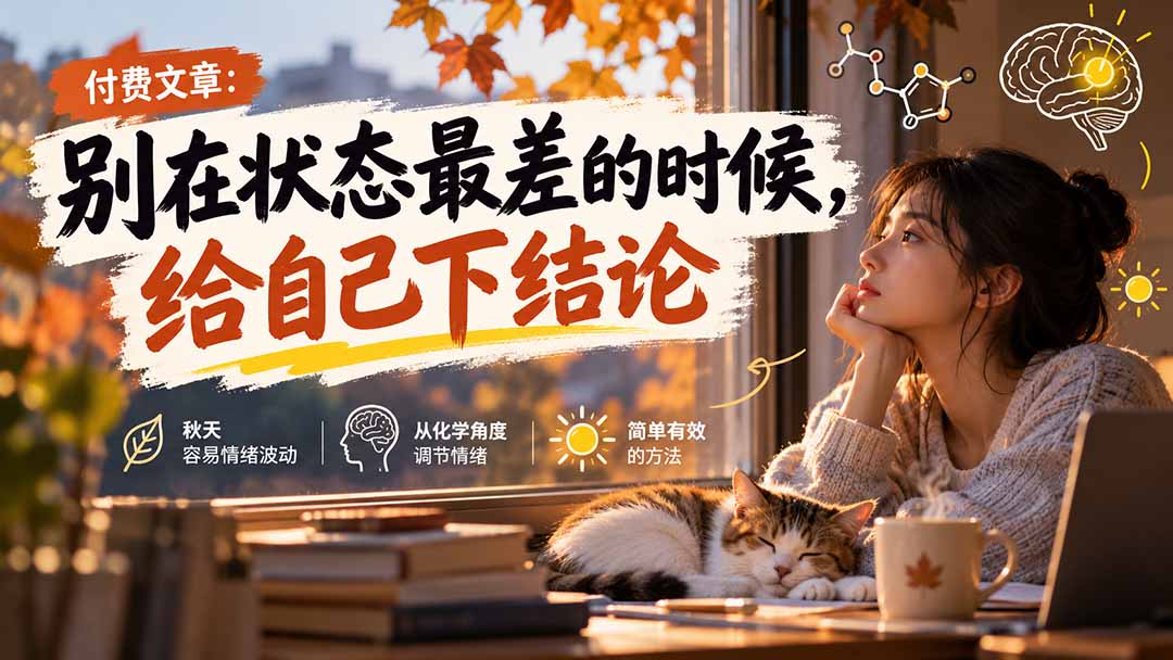 【无水印】某付费文章:别在状态最差的时候,给自己下结论-娜娜项目网
