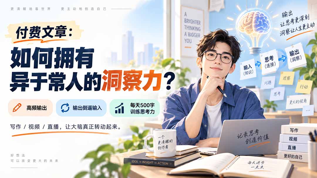 付费文章：如何拥有异于常人的洞察力？-娜娜项目网