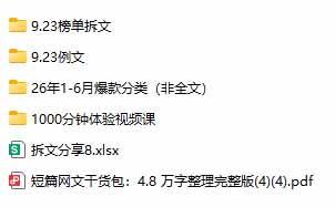 图片[1]-某社群百人拆文交流群付费资源：千本爆款短篇拆解+每日拆文案例+网感训练+原创写作方法 (持续更新)-娜娜项目网