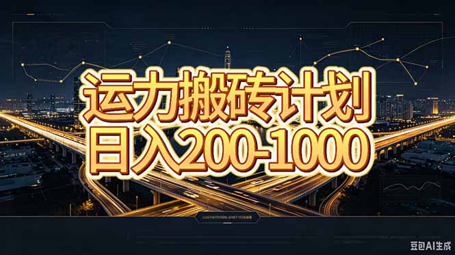 运力搬砖,风口项目。当日收益稳定200-1000。 每天仅需一小时,新人轻松上手。-娜娜项目网