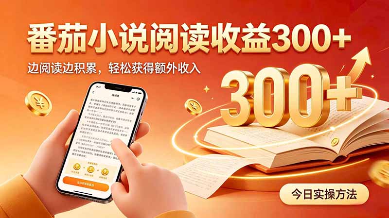 全自动番茄挂机玩法,日入300+边阅读边积累,轻松获得额外收入-娜娜项目网