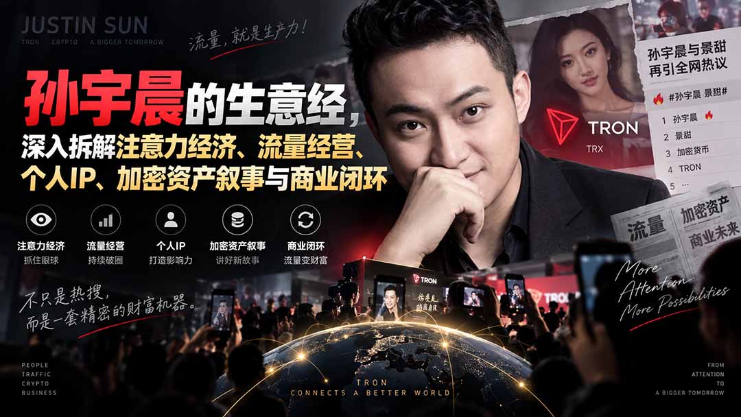 某星球精华文章——孙宇晨的生意经,深入拆解注意力经济、流量经营、个人IP、加密资产叙事与商业闭环-娜娜项目网