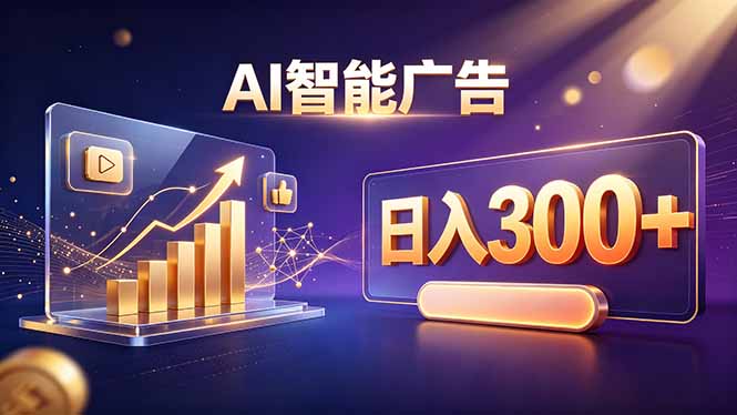 不露脸、不直播,AI 智能广告日入 300 + 是怎么做到的?-娜娜项目网