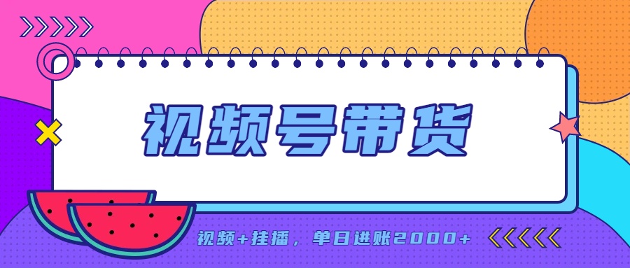 日入2000+的副业,视频号带货,一部手机改写人生篇章,无需投资-娜娜项目网