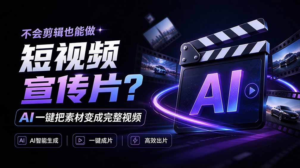 我跪下来了！不会剪辑也能做短视频宣传片？ AI 一键把素材变成完整视频，真是神奇，OpenFilm 超省事-娜娜项目网