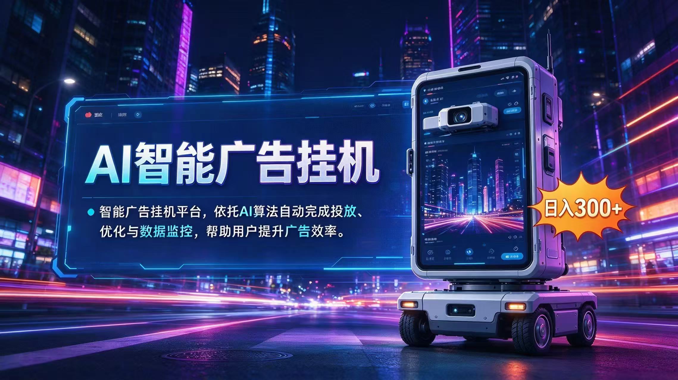 AI 智能广告挂机|AI 自动运行,轻松托管广告任务-娜娜项目网